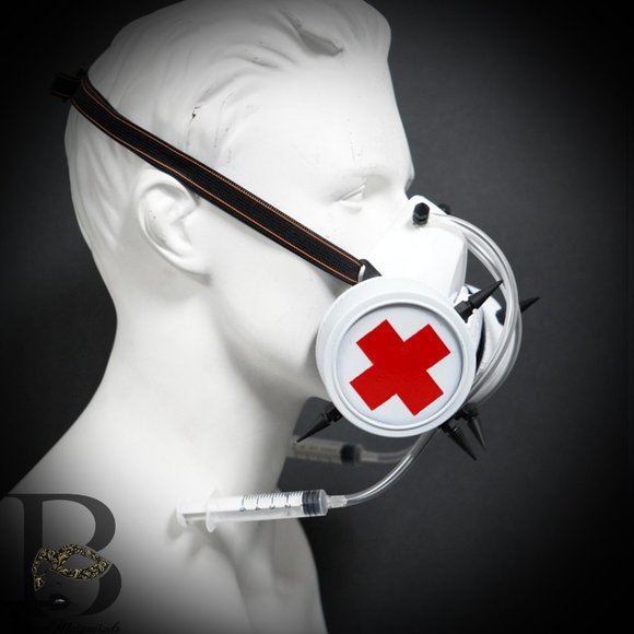 Halloween Adult Mouth Mask Ventilator Gas Mask - Picture 2 of 4